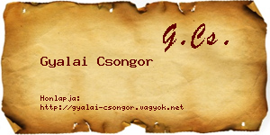 Gyalai Csongor névjegykártya